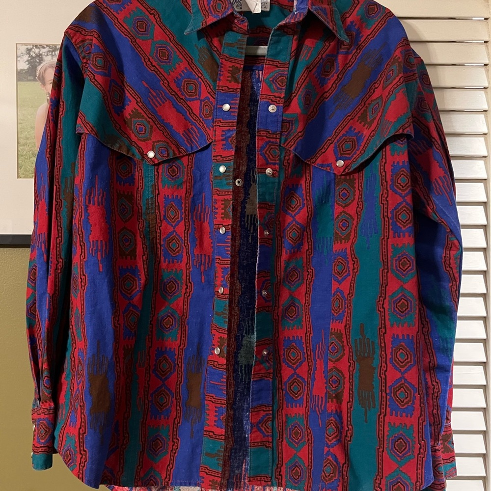 Vintage Western Pearl Snap Shirt